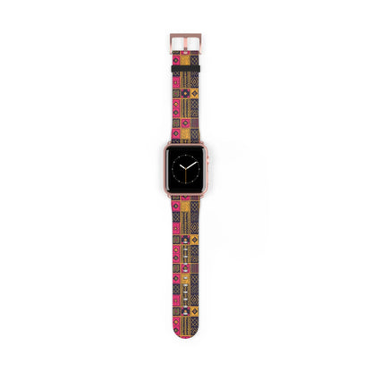 Ghanaian Kente Cloth Watch Band