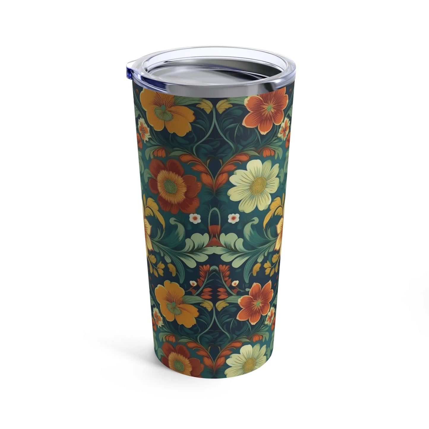 Norwegian Rosemaling Tumbler