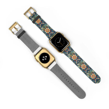 Norwegian Rosemaling Watch Band