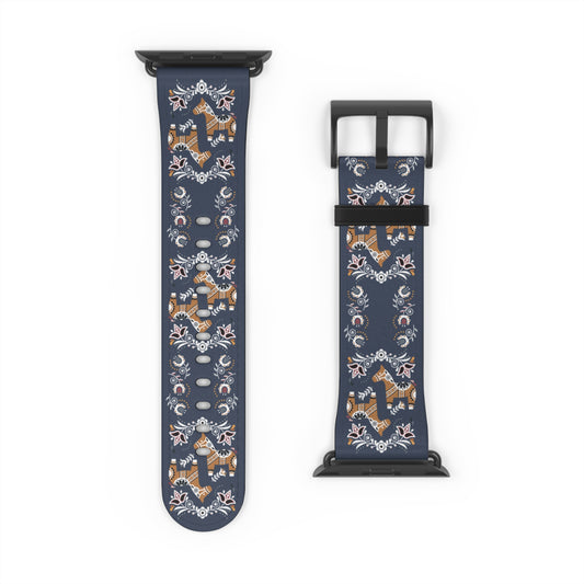 Swedish Dala Horse Watch Band