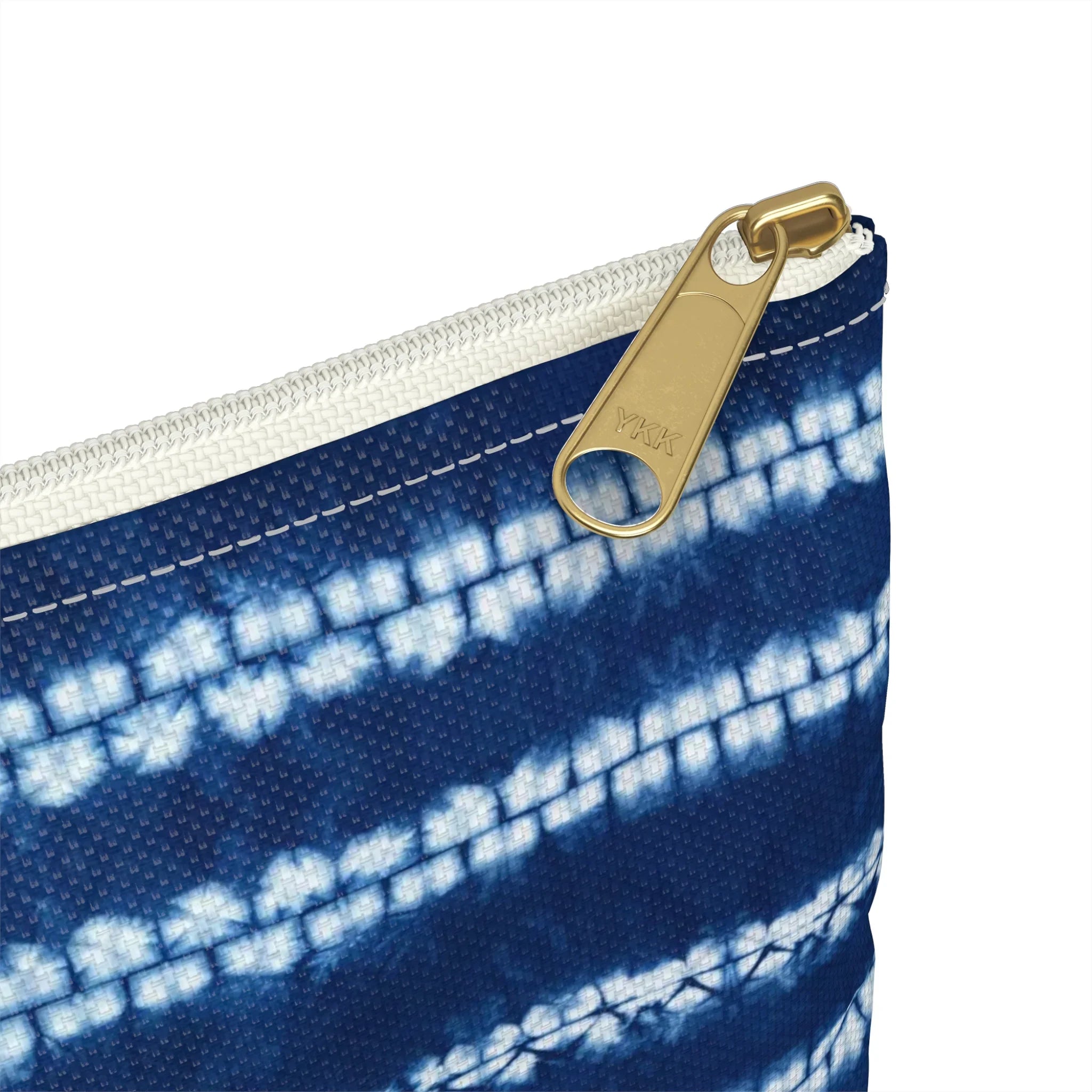 Osaka Wave Shibori Flat Pouch - The Global Wanderer