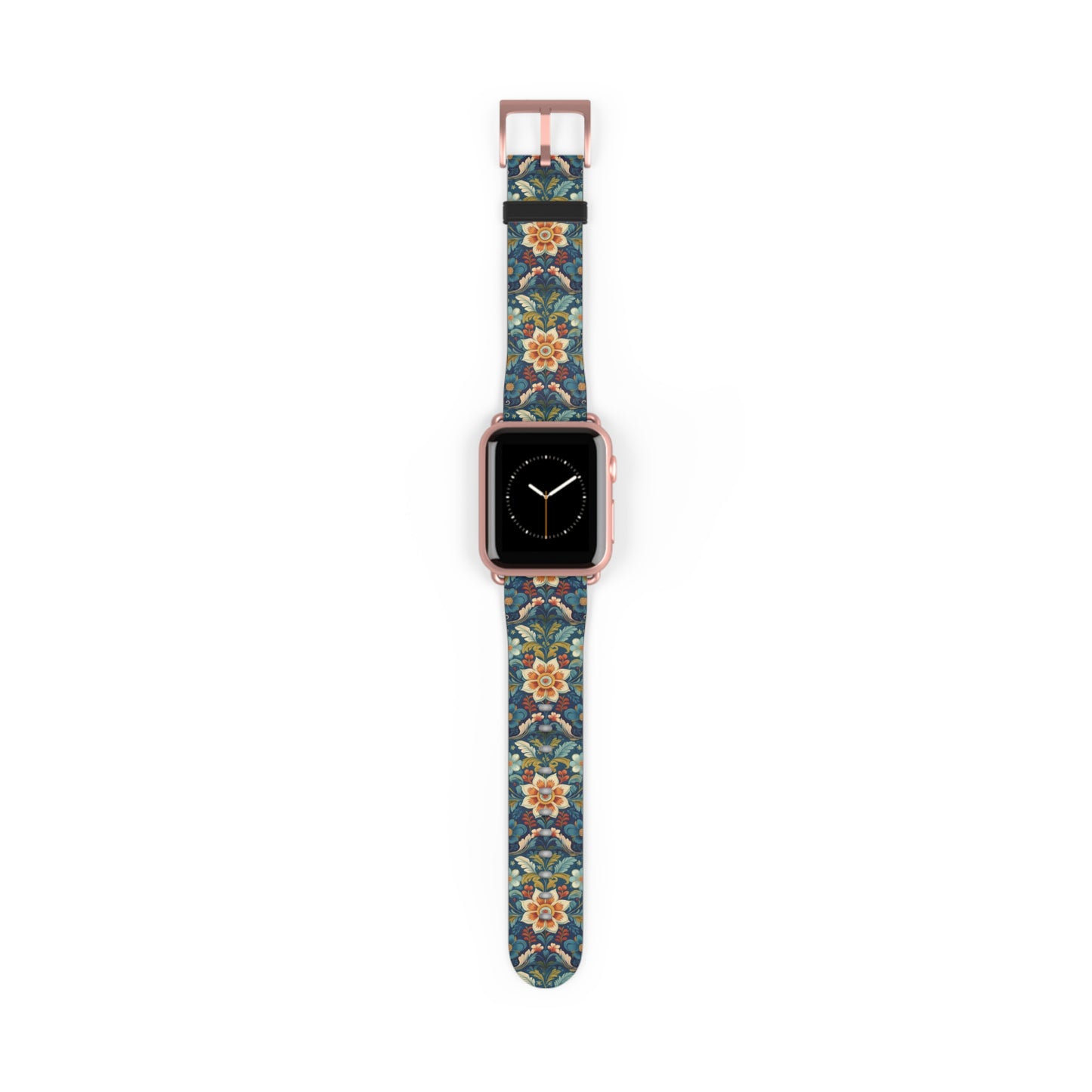 Norwegian Rosemaling Watch Band