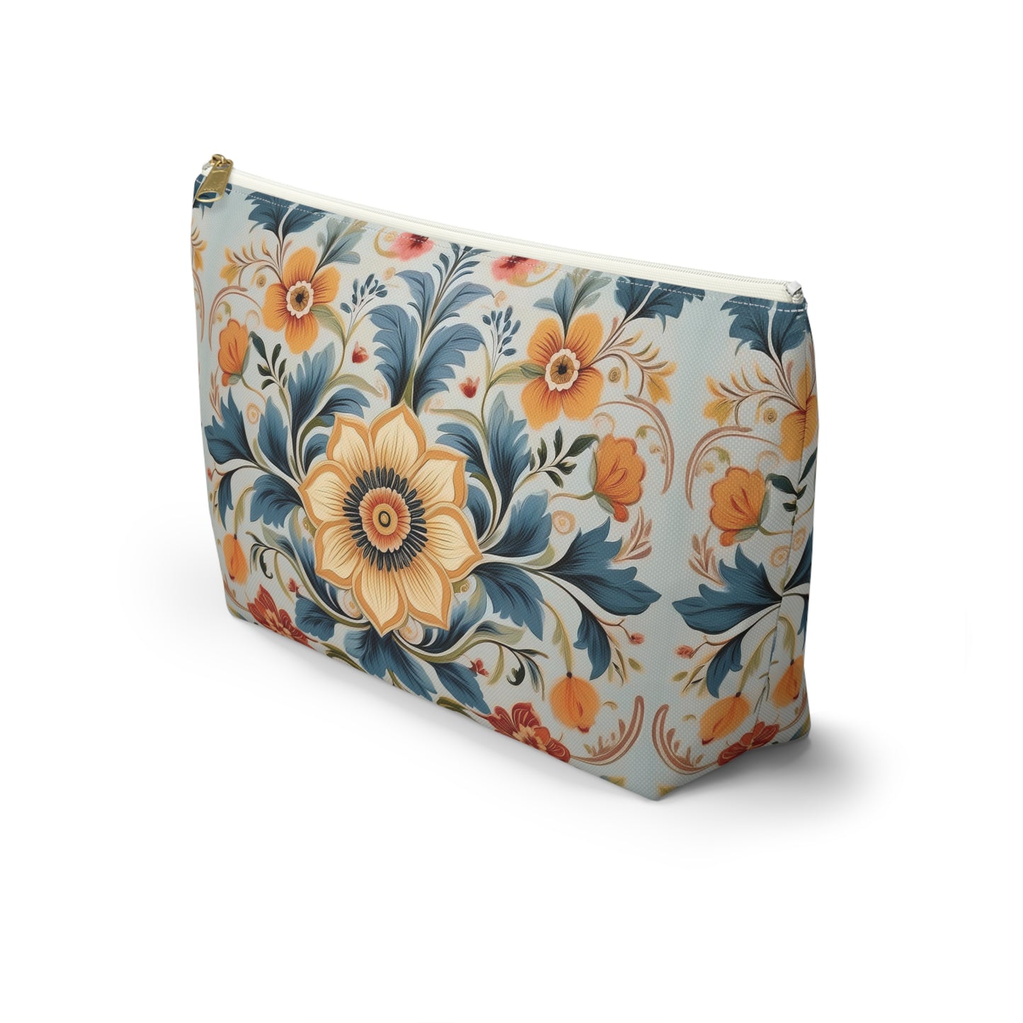 Norwegian Rosemaling Print Pouch