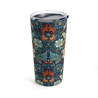 Norwegian Rosemaling Tumbler