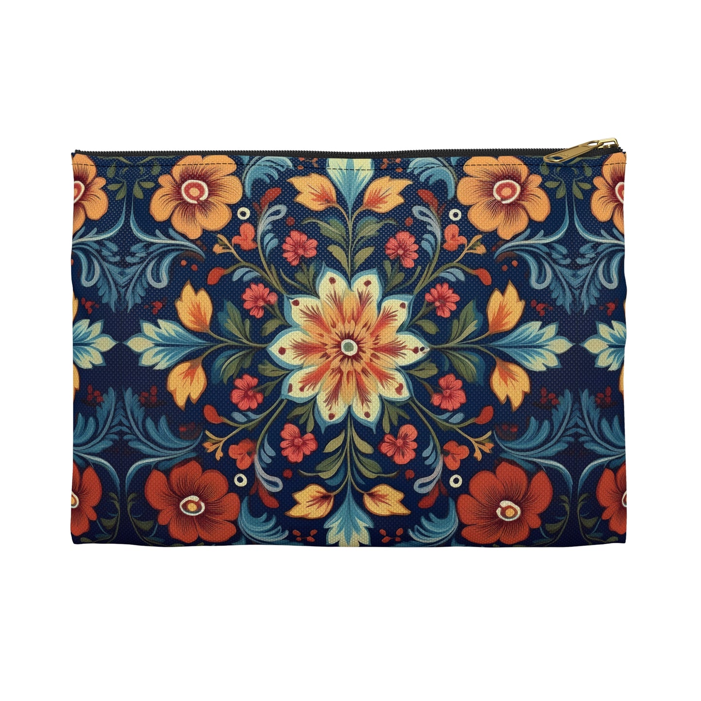 Norwegian Rosemaling Print Pouch