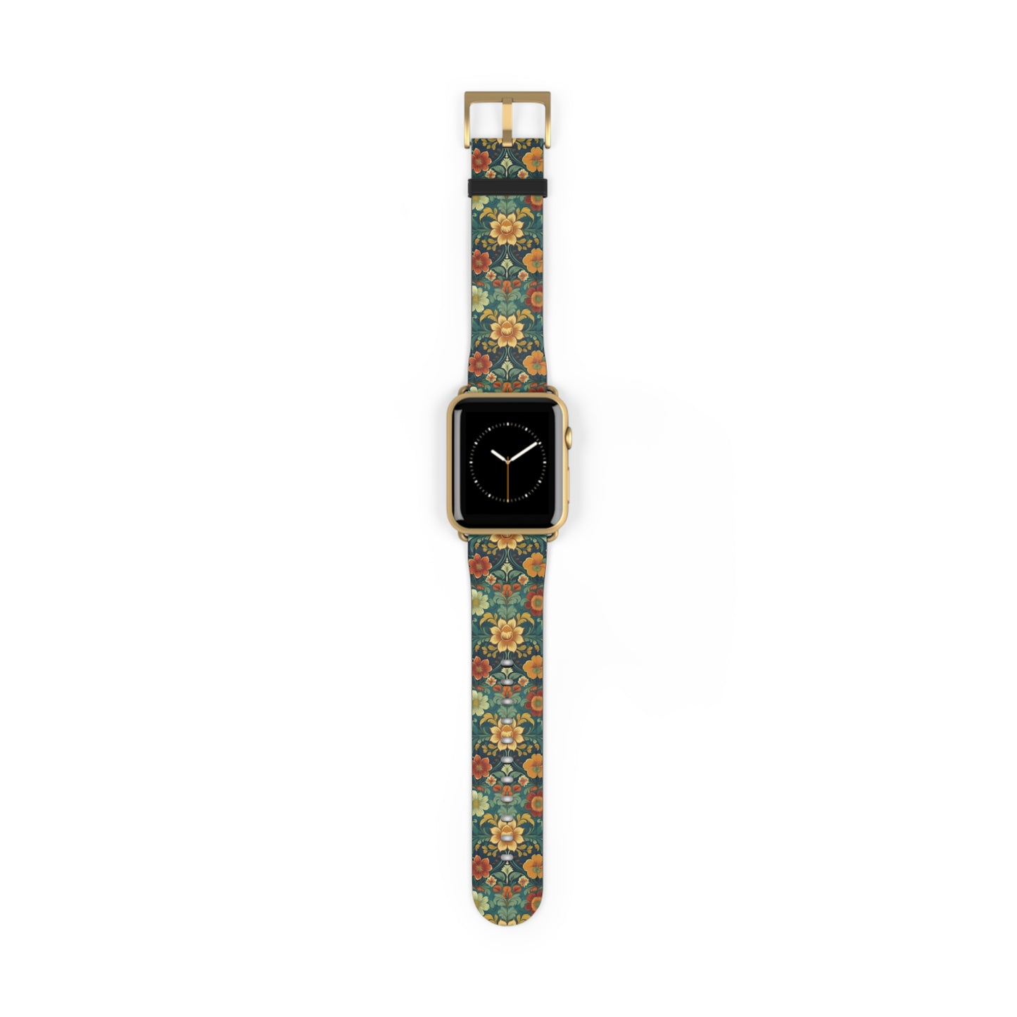 Norwegian Rosemaling Watch Band