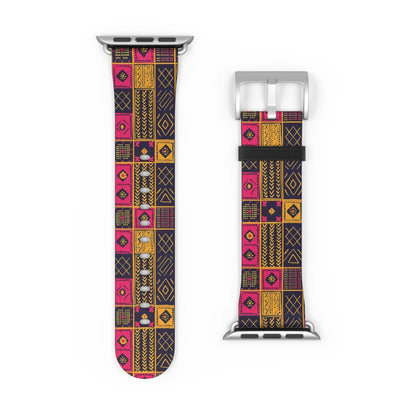 Ghanaian Kente Cloth Watch Band