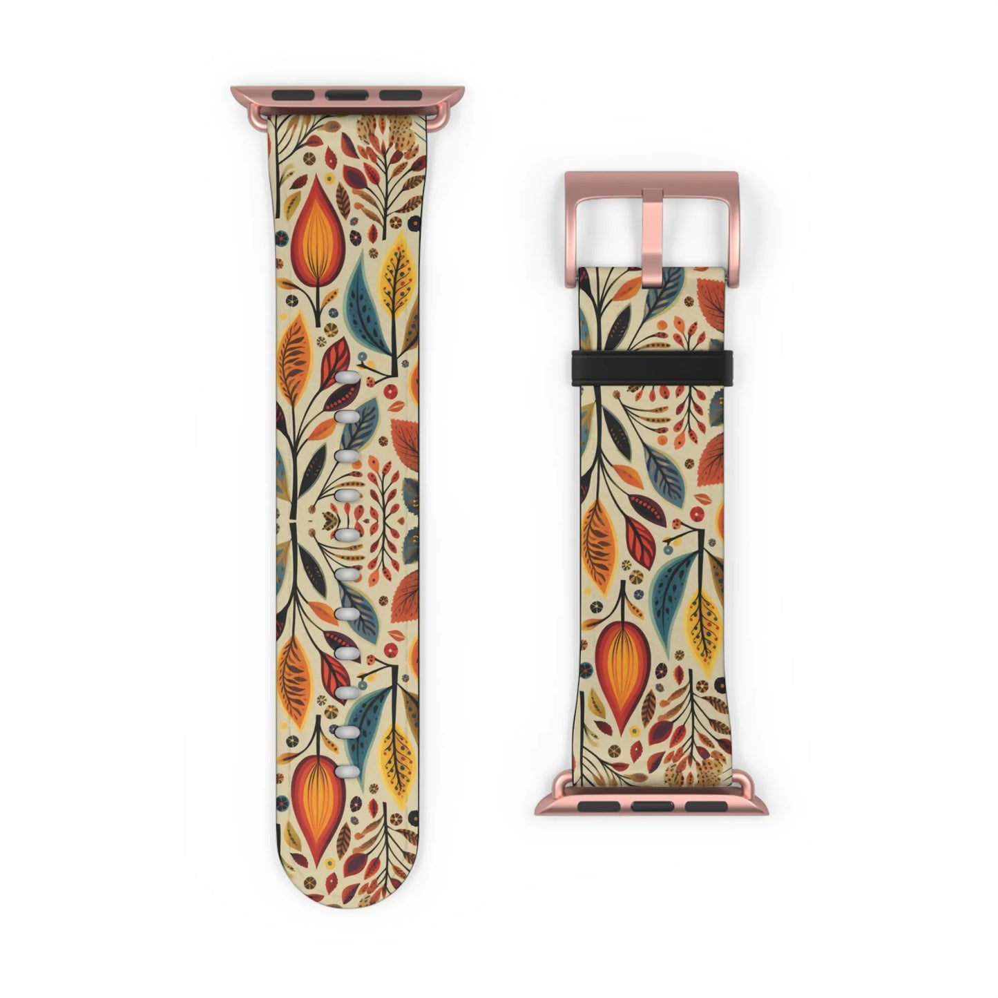 Bavarian Fall Folk Art Watch Band