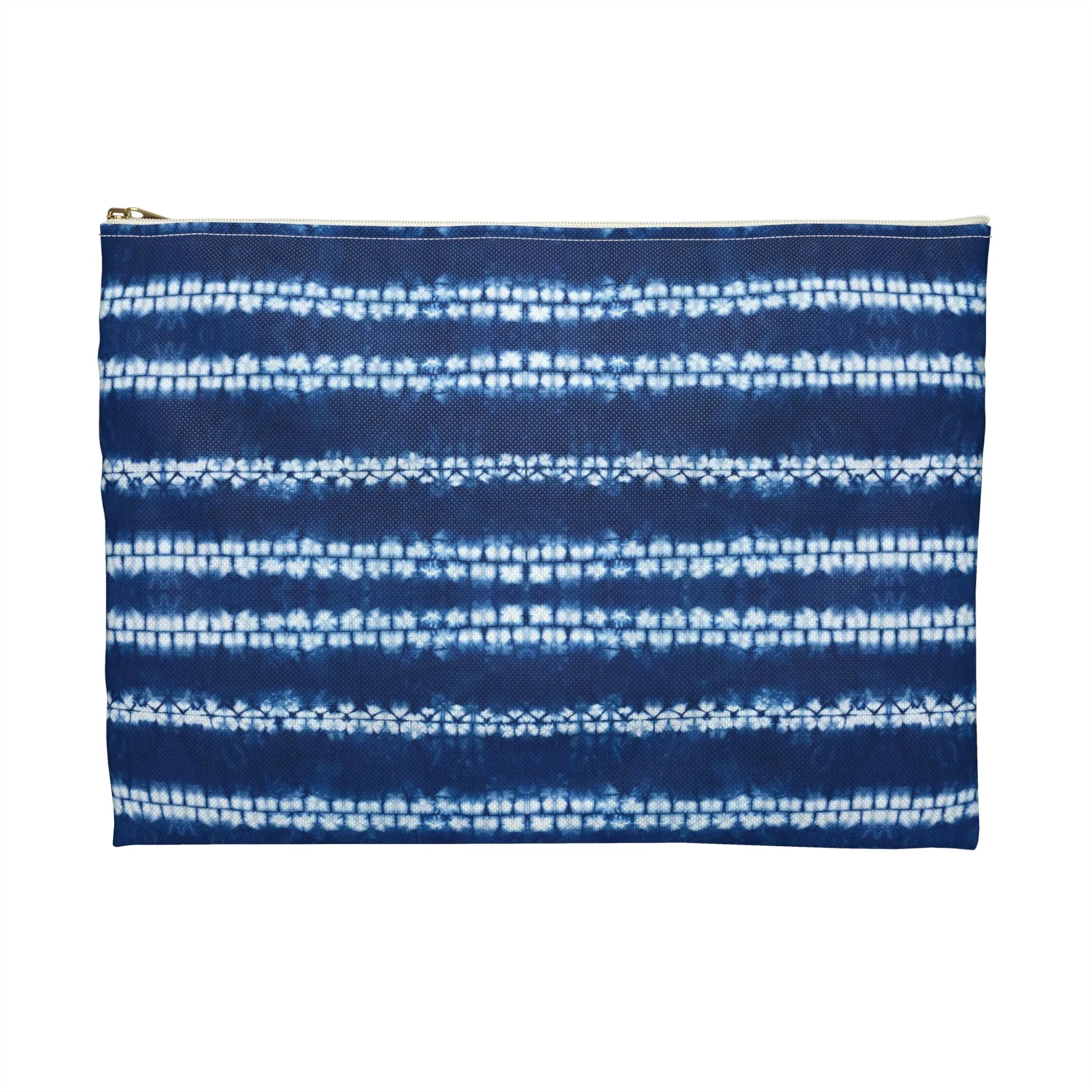 Osaka Wave Shibori Flat Pouch - The Global Wanderer