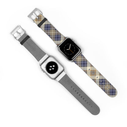 Blue Scottish Plaid Watch Band