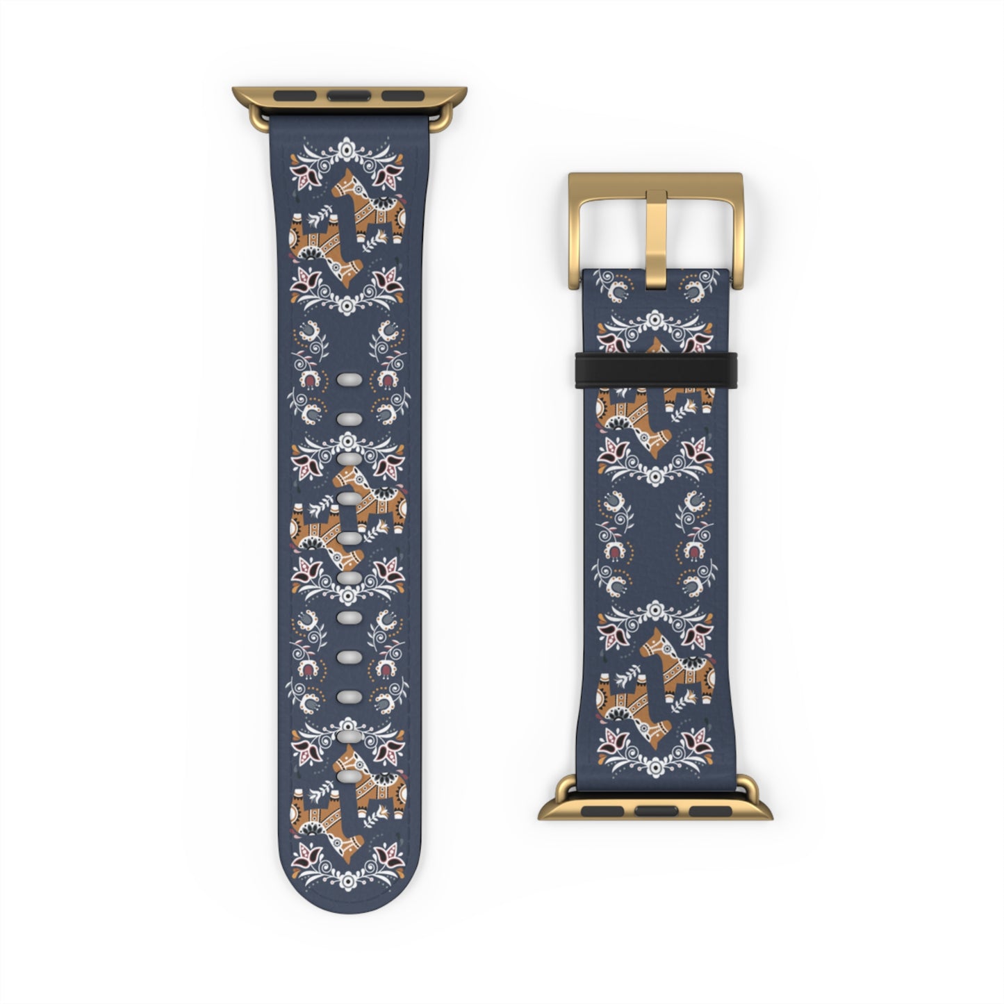 Swedish Dala Horse Apple Watch Band