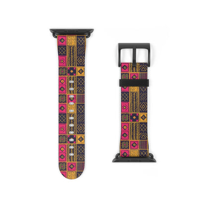 Ghanaian Kente Cloth Watch Band