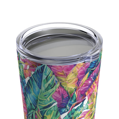 Hawaiian Tropical Leaves Tumbler