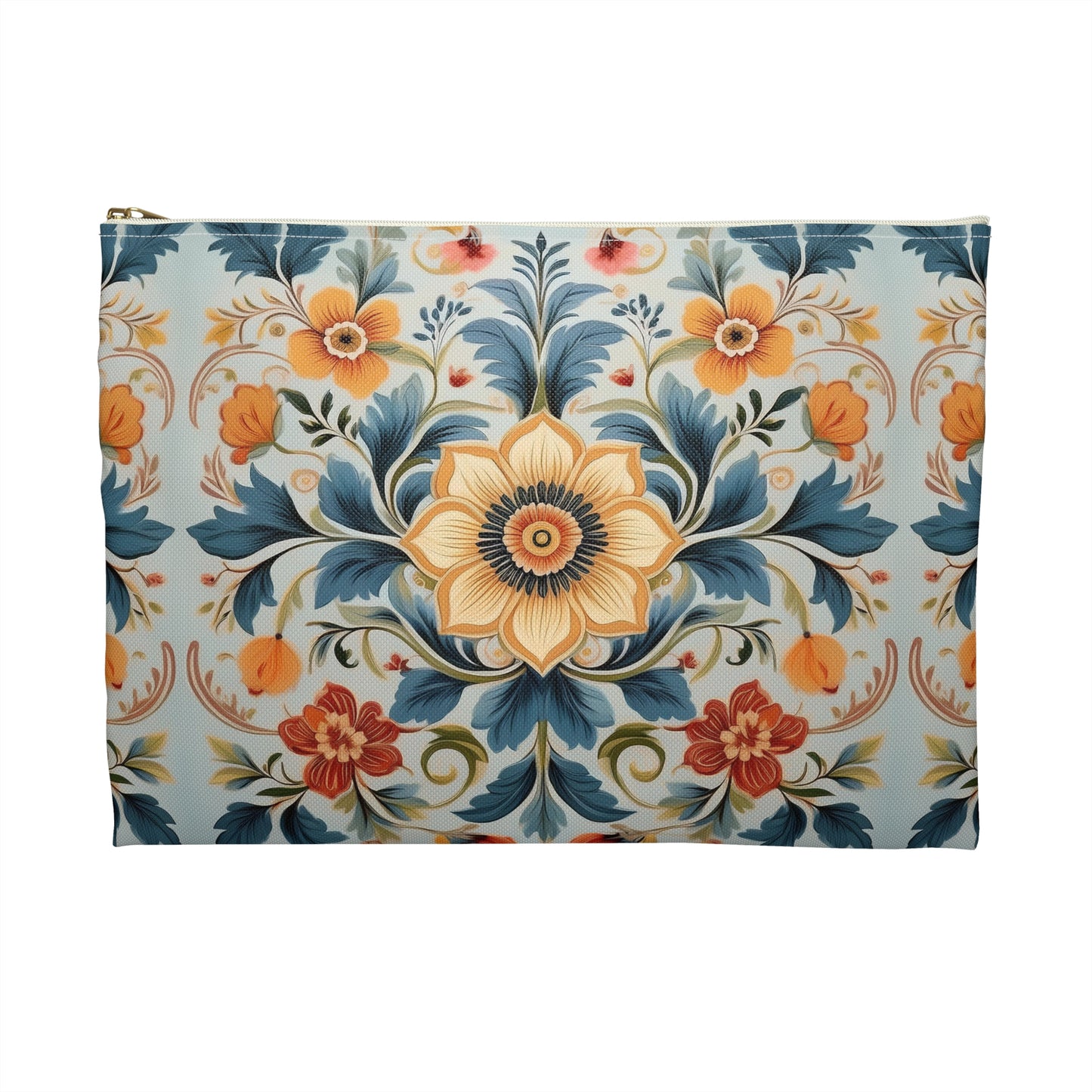 Norwegian Rosemaling Print Pouch