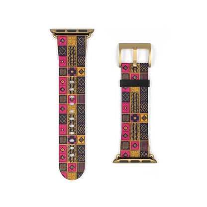 Ghanaian Kente Cloth Watch Band