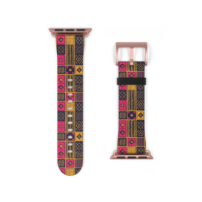 Ghanaian Kente Cloth Watch Band