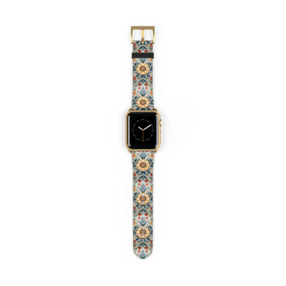 Norwegian Rosemaling Watch Band