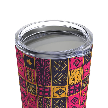 Ghanaian Kente Cloth Tumbler