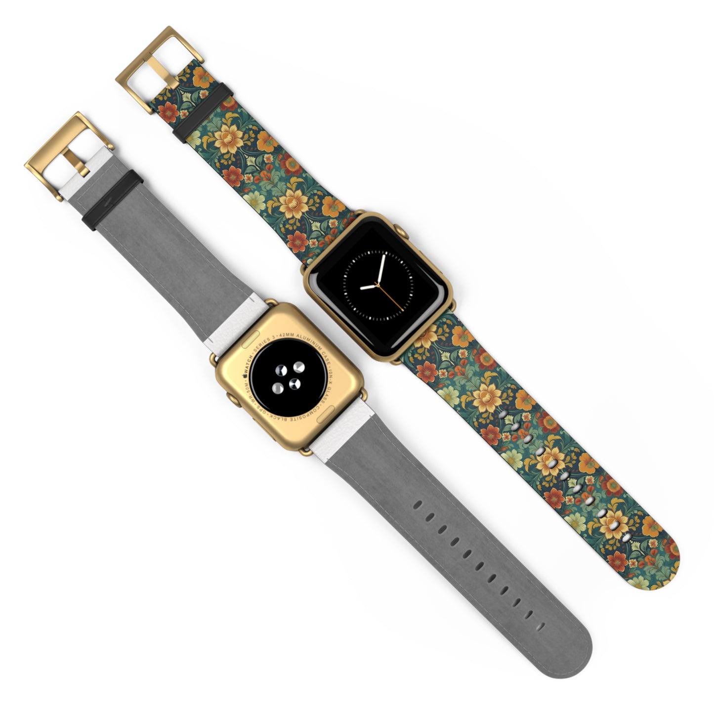 Norwegian Rosemaling Watch Band