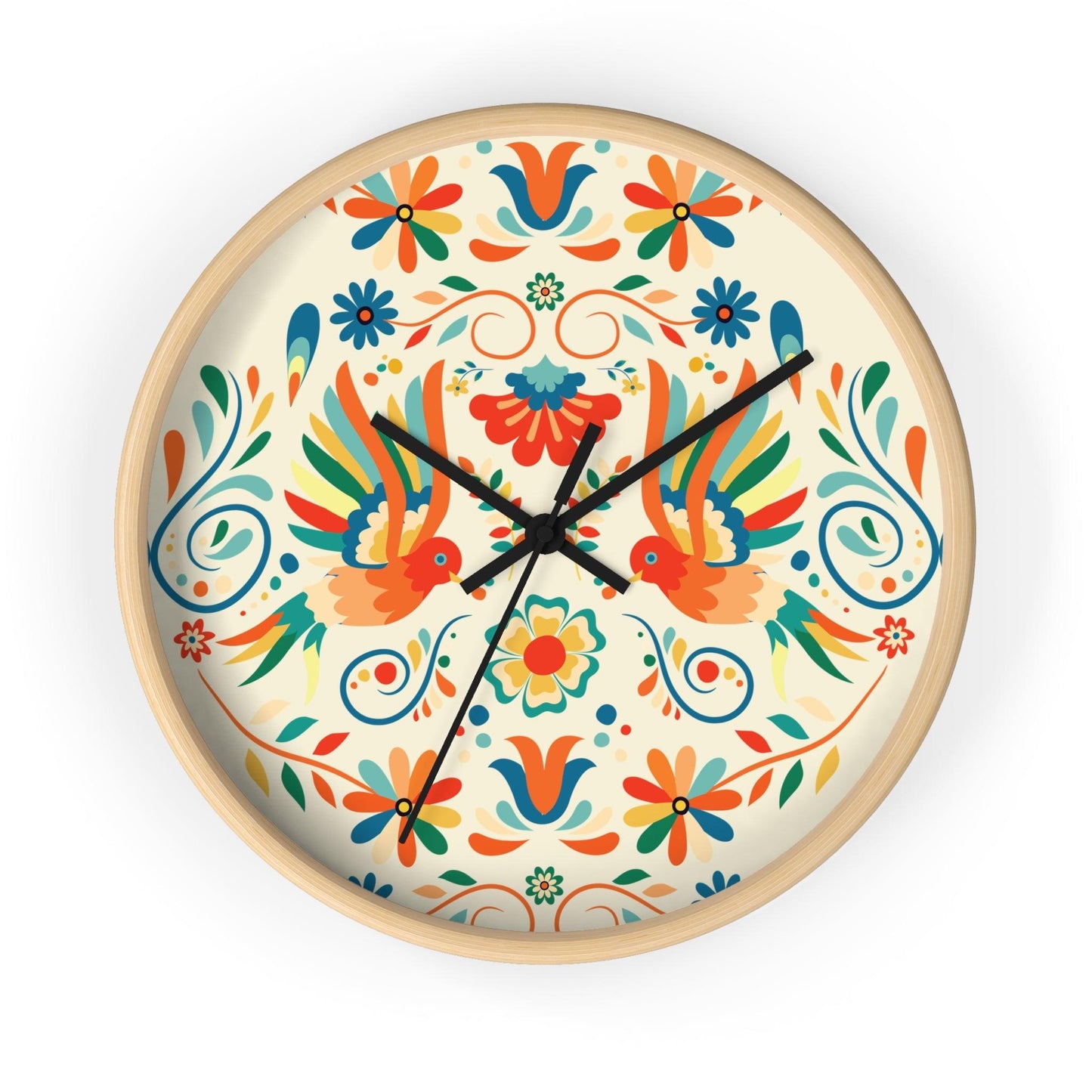 Mexican Otomi Wall Clock - The Global Wanderer