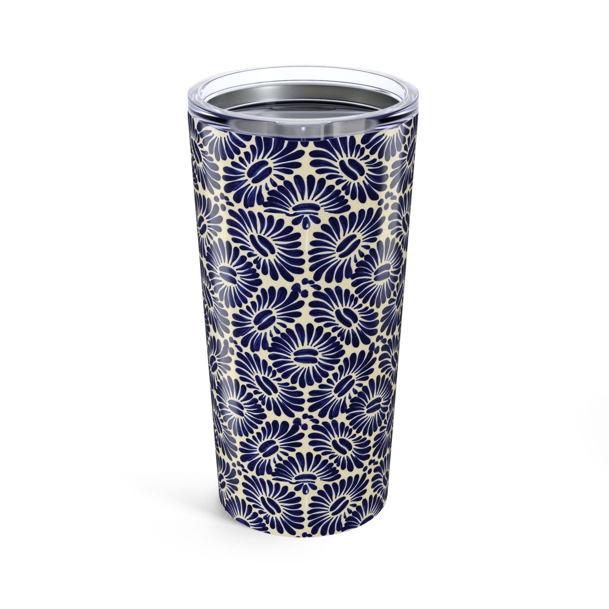 Tlaxcala Talavera Tile Tumbler - The Global Wanderer
