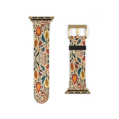 Bavarian Fall Folk Art Watch Band