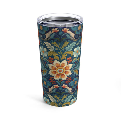 Norwegian Rosemaling Tumbler