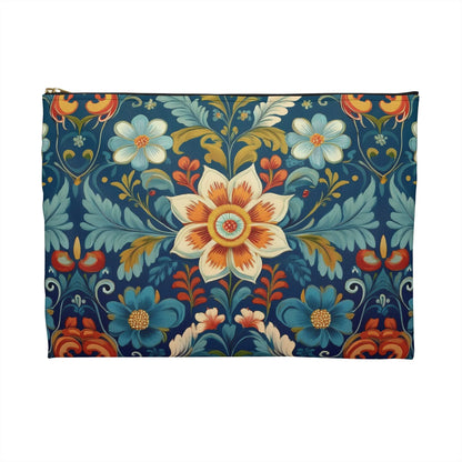 Norwegian Rosemaling Print Pouch