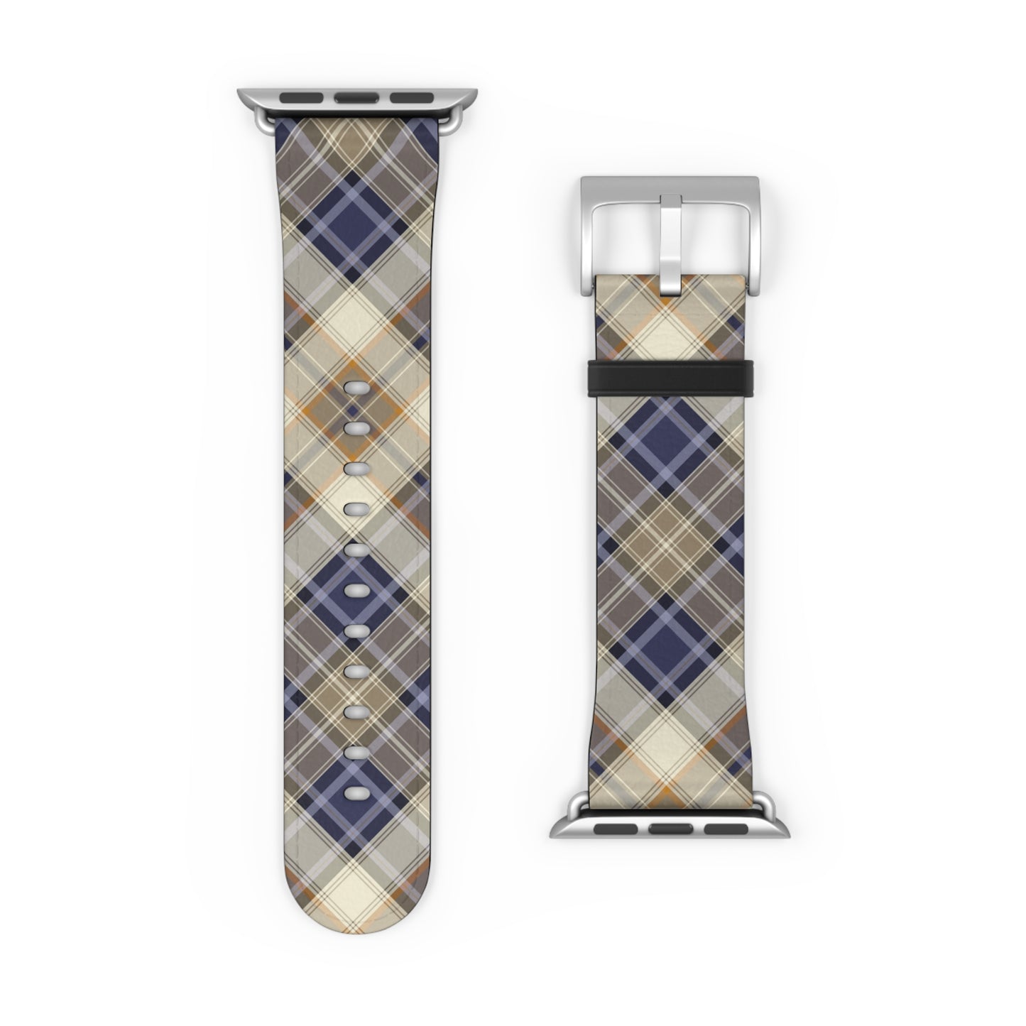 Blue Scottish Plaid Watch Band