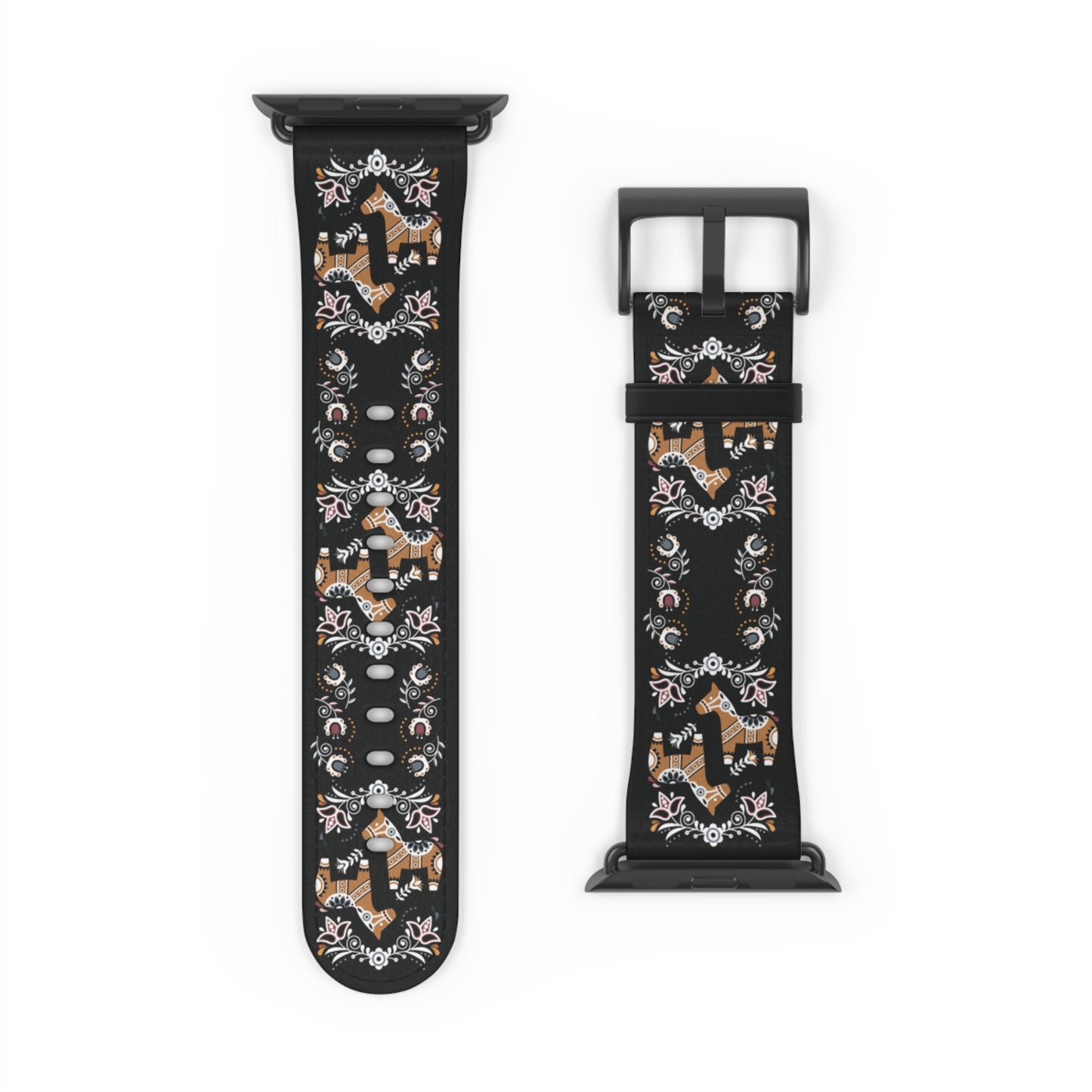 Swedish Dala Horse Apple Watch Band