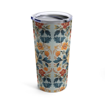 Norwegian Rosemaling Tumbler