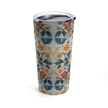 Norwegian Rosemaling Tumbler