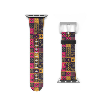 Ghanaian Kente Cloth Watch Band