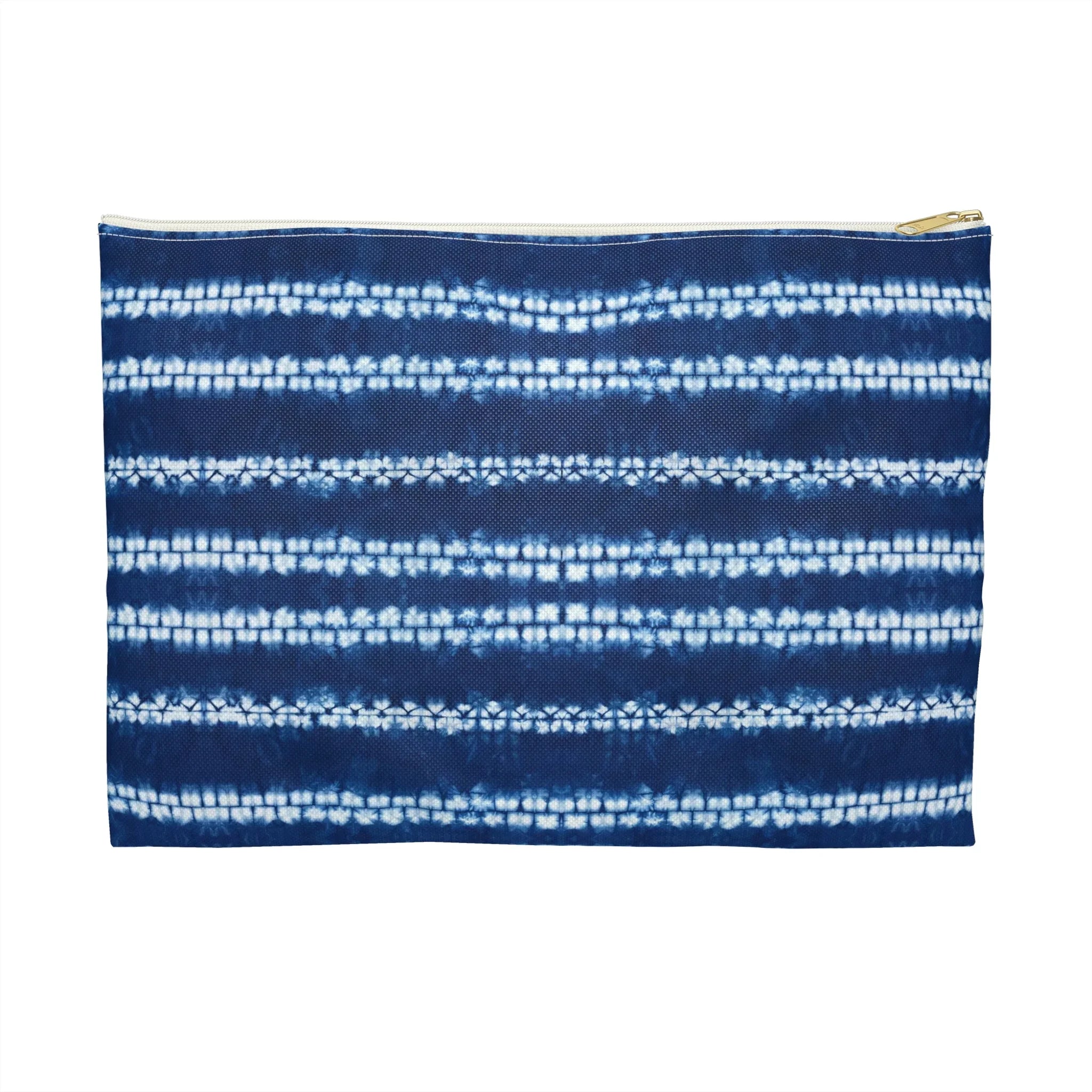 Osaka Wave Shibori Flat Pouch - The Global Wanderer