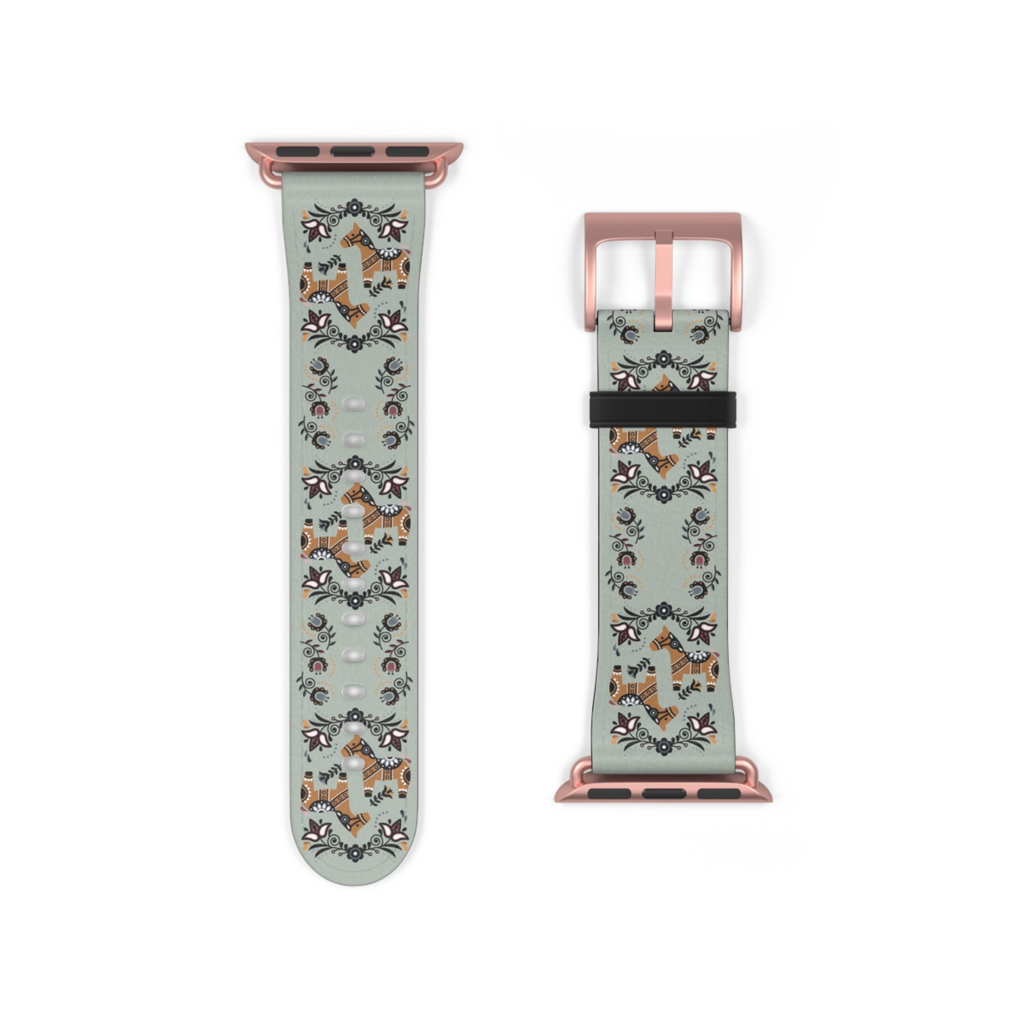 Swedish Dala Horse Apple Watch Band