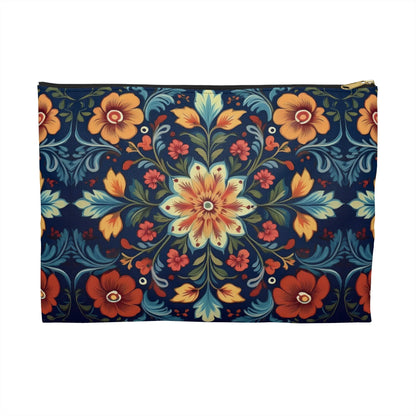 Norwegian Rosemaling Print Pouch