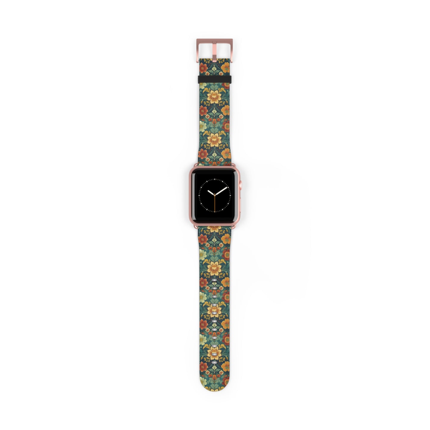 Norwegian Rosemaling Watch Band