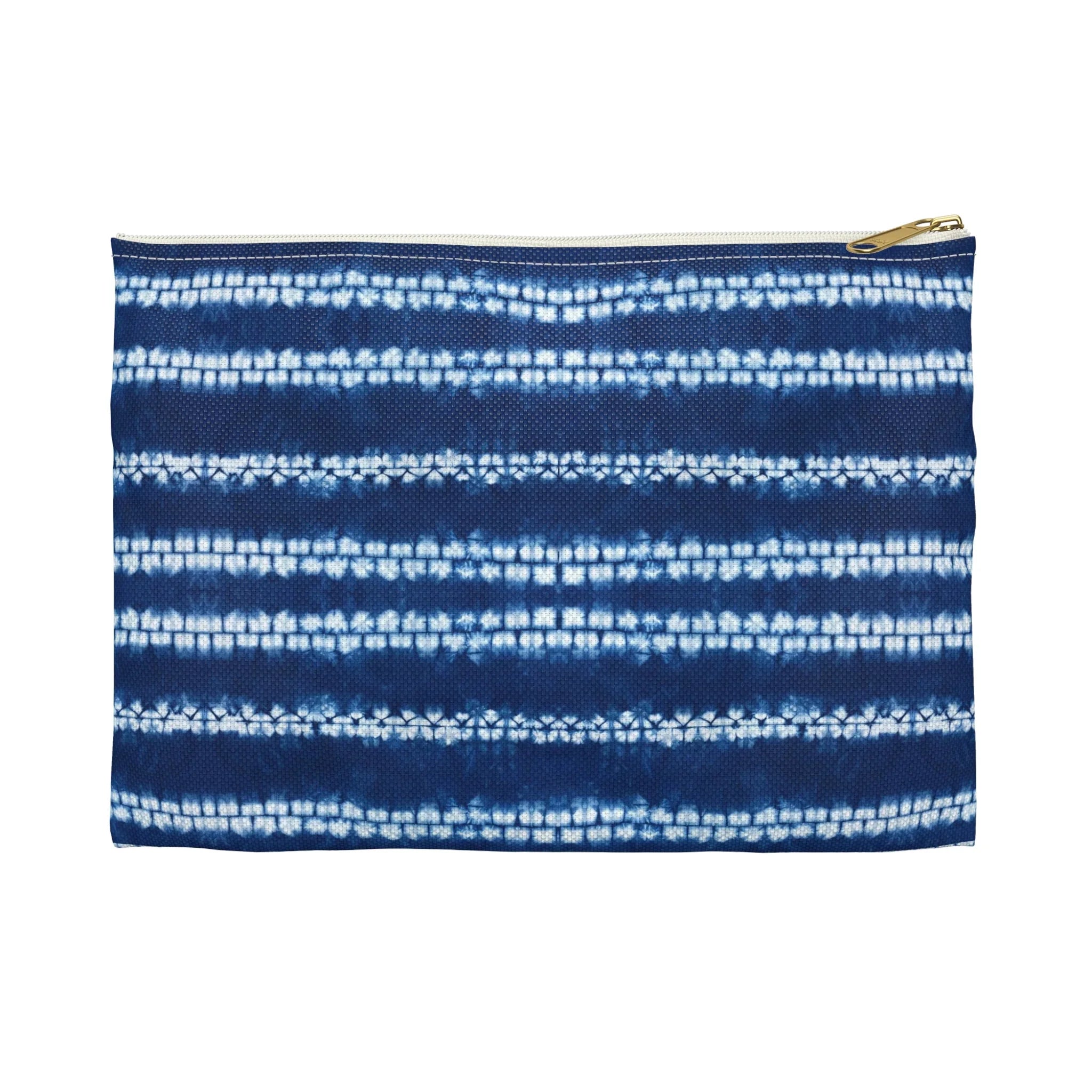 Osaka Wave Shibori Flat Pouch - The Global Wanderer