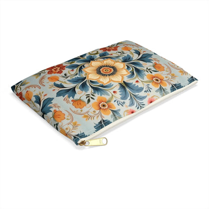 Norwegian Rosemaling Print Pouch