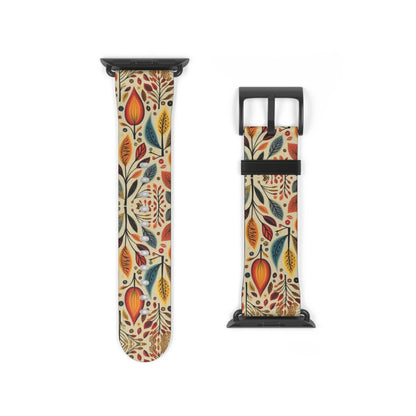 Bavarian Fall Folk Art Watch Band