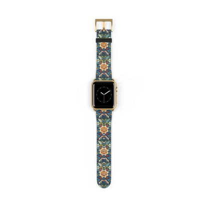 Norwegian Rosemaling Watch Band