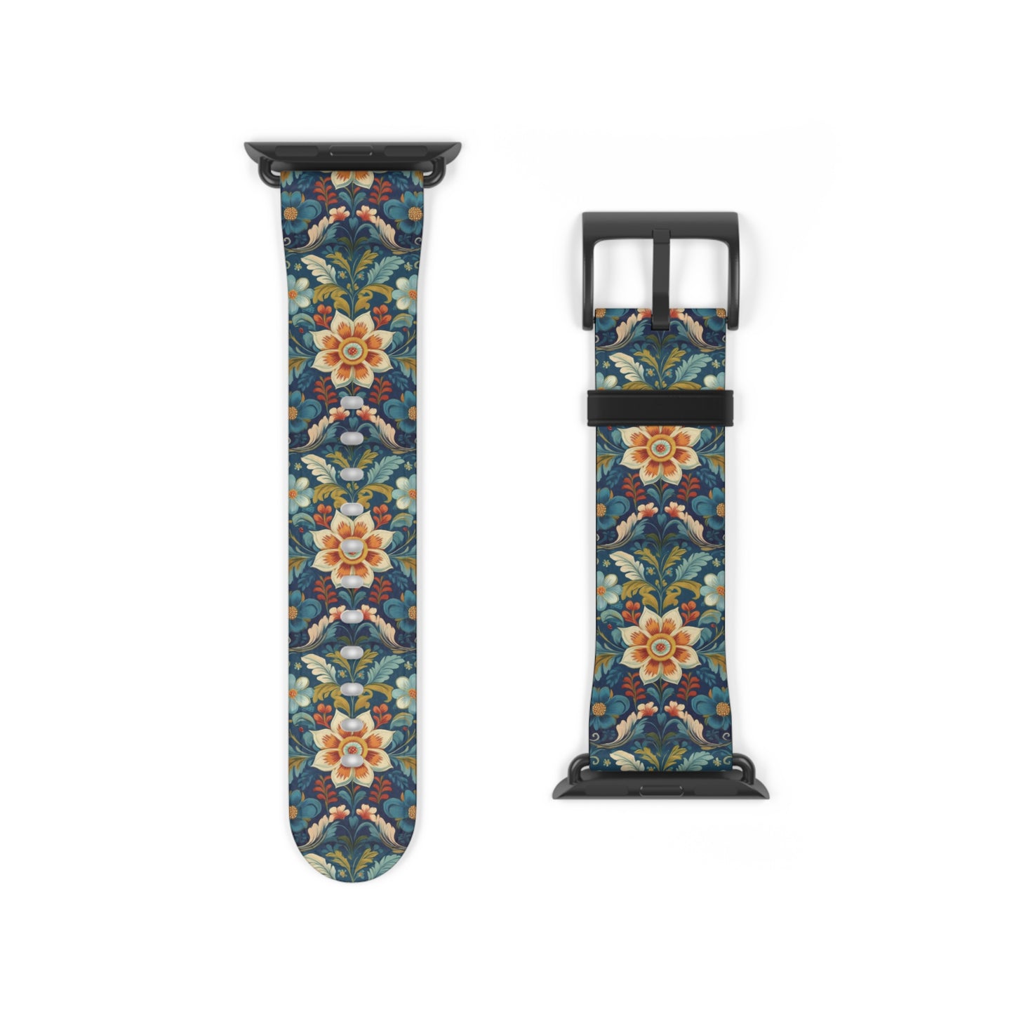 Norwegian Rosemaling Watch Band - The Global Wanderer