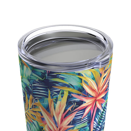 Hawaiian Tropical Leaves Tumbler