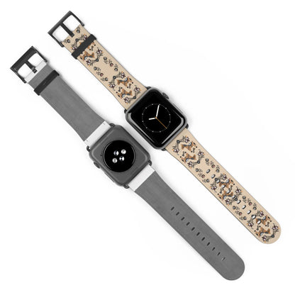 Swedish Dala Horse Watch Band