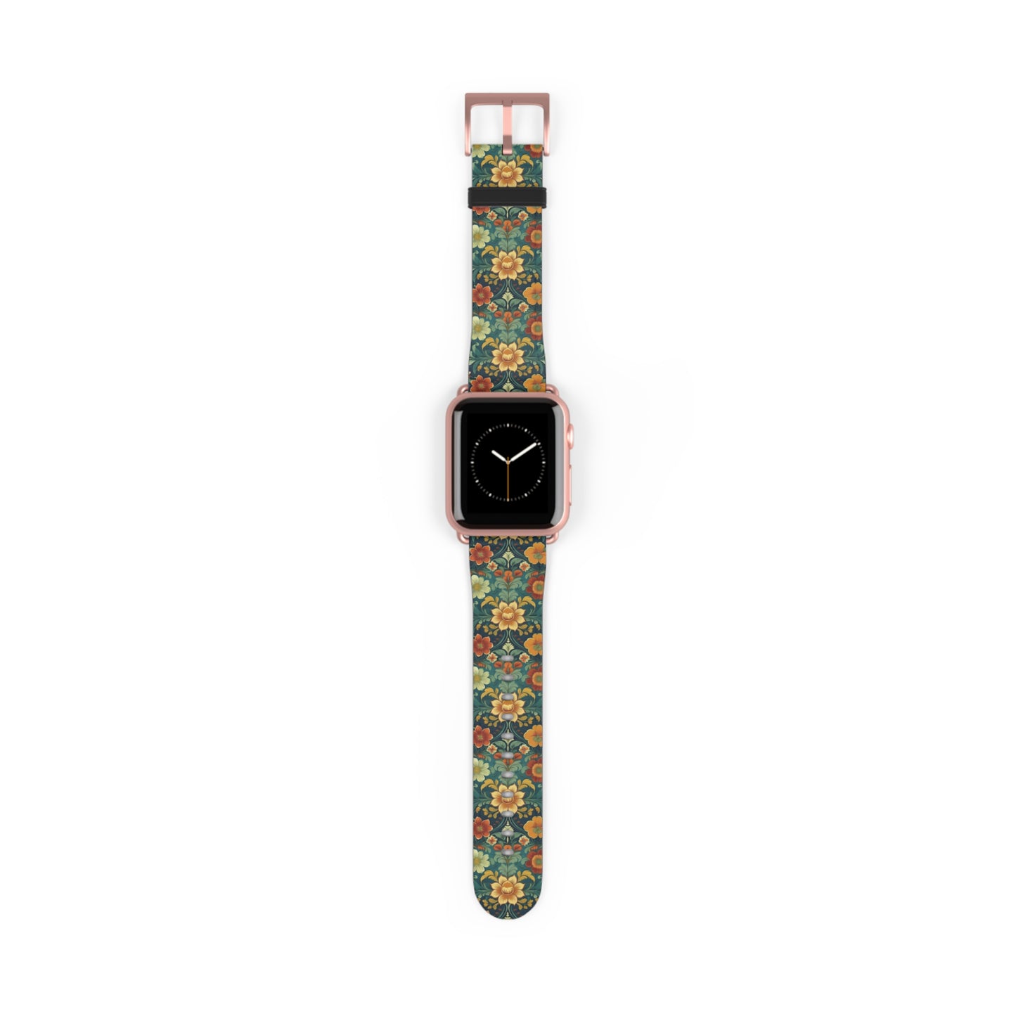 Norwegian Rosemaling Watch Band