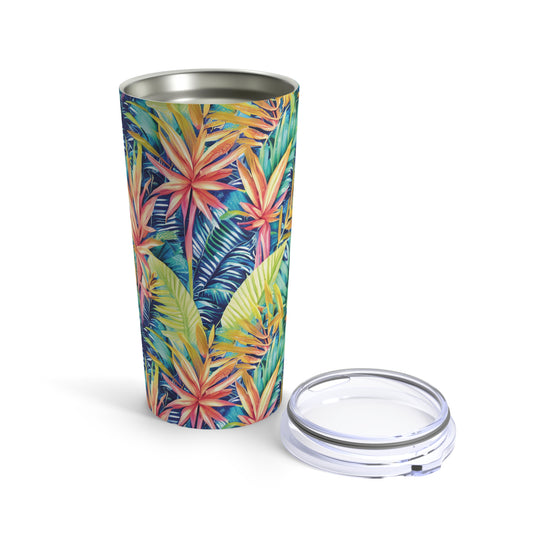 Hawaiian Tropical Leaves Tumbler