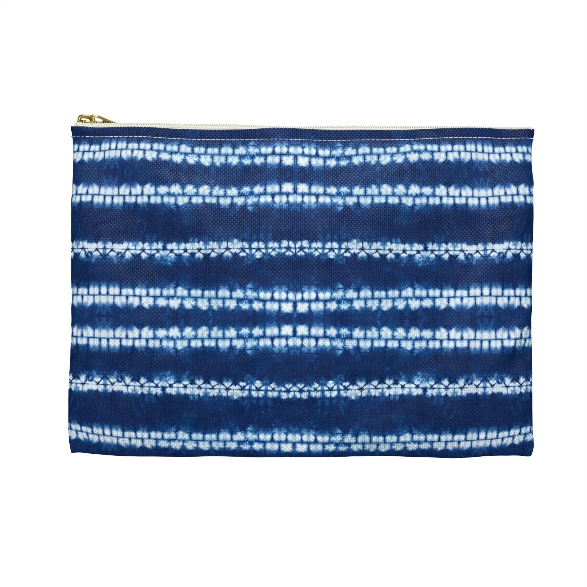 Osaka Wave Shibori Flat Pouch - The Global Wanderer