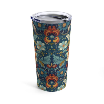 Norwegian Rosemaling Tumbler