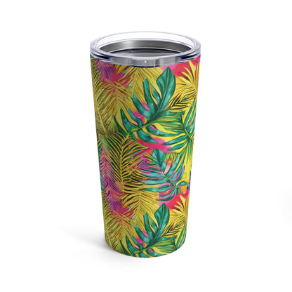 Hawaiian Tropical Leaves Tumbler