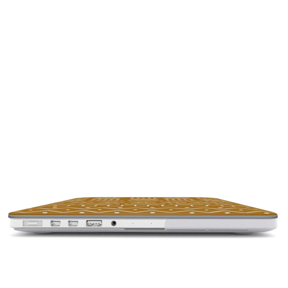 Savanna Ochre Mud Cloth MacBook Case - The Global Wanderer